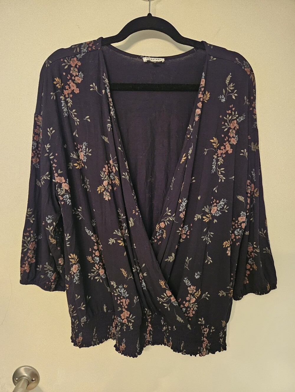 Black Floral Top